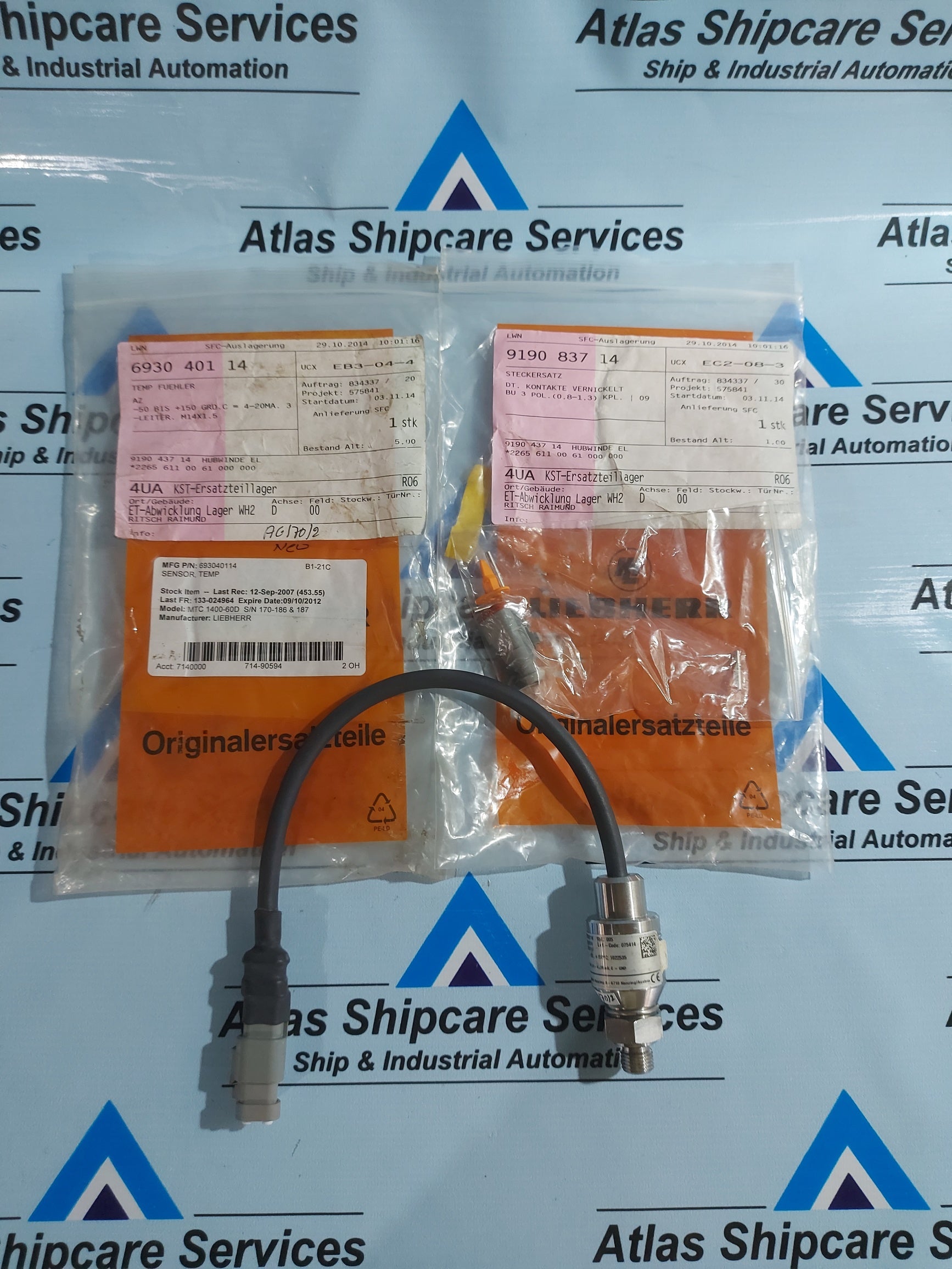 LIEBHERR 693040114 TYPE 0401 TEMPERATURE SENSOR 0-50...+150'C